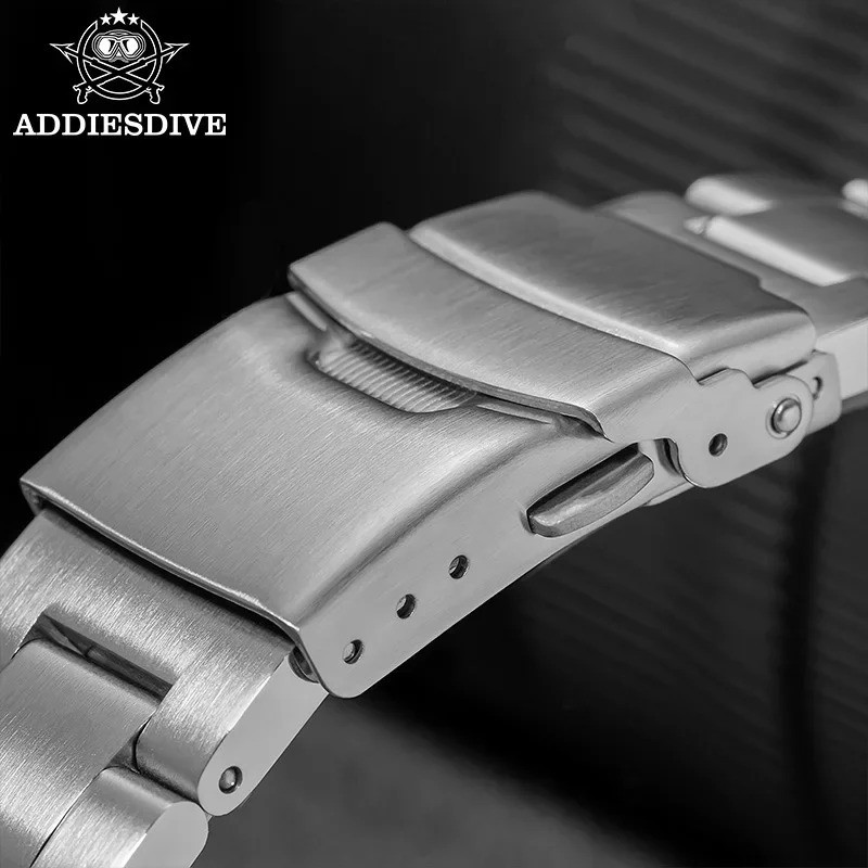 ADDIESDIVE Quartz Men’s Watch 41MM Diver 200M Waterproof Luminous Stainless NEW