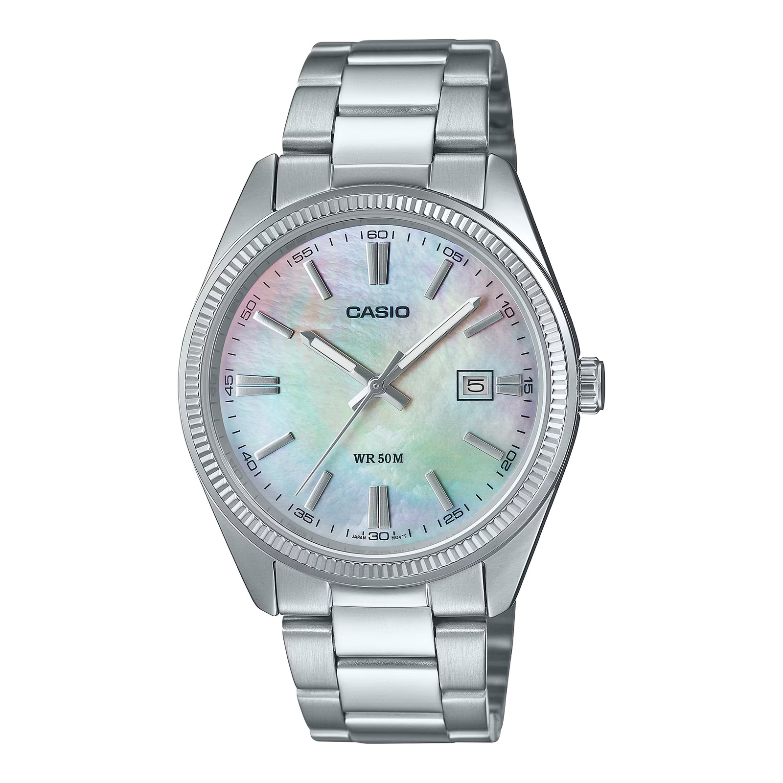 CASIO MTP-1302DS-7AV MTP-1302DS-7A MOP 38.5MM QUARTZ ANALOG WATCH