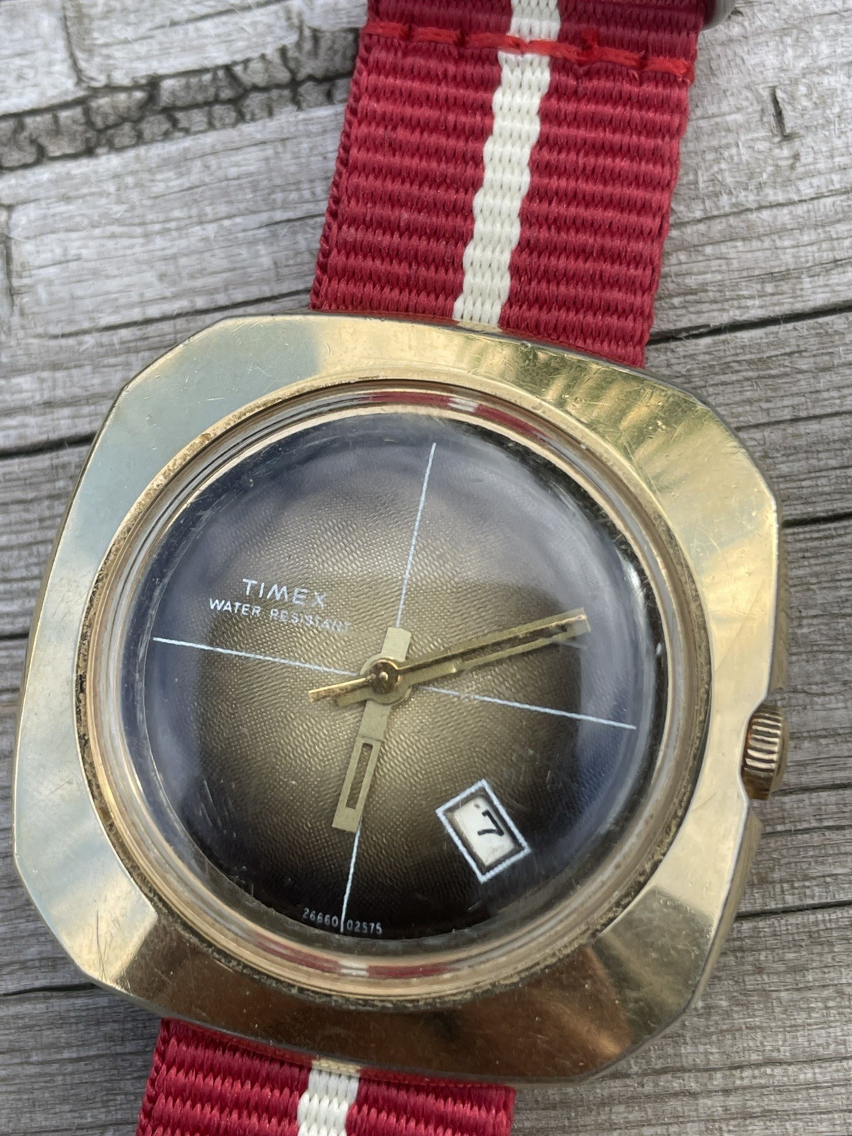 Serviced 1975 Men’s Vintage Timex Marlin UFO Manual Wind Watch M25 Movement