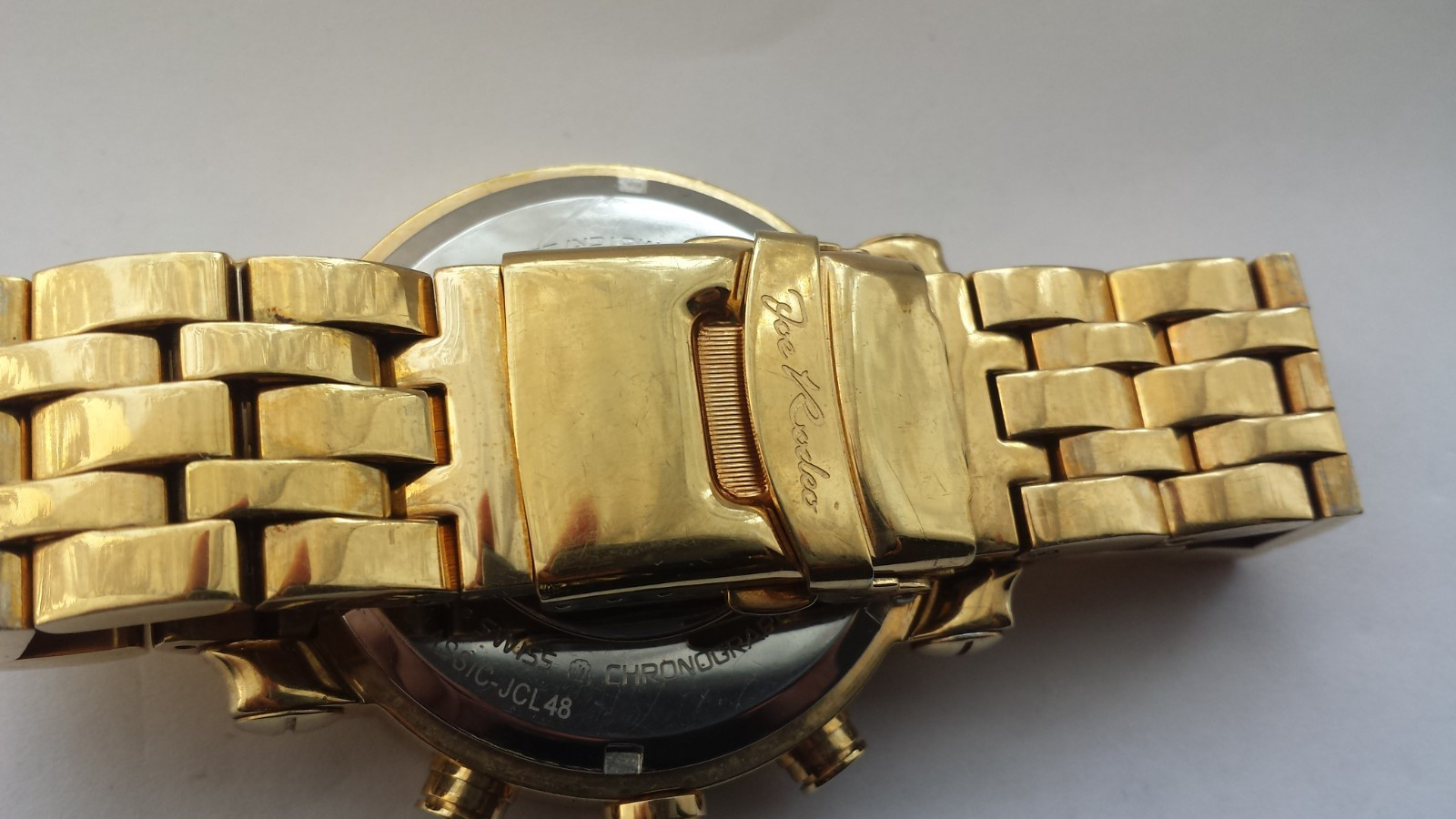 MENS JOJO RODEO 1.75 ct Diamond JCL48 Classic World Map Gold Tone Gents Watch
