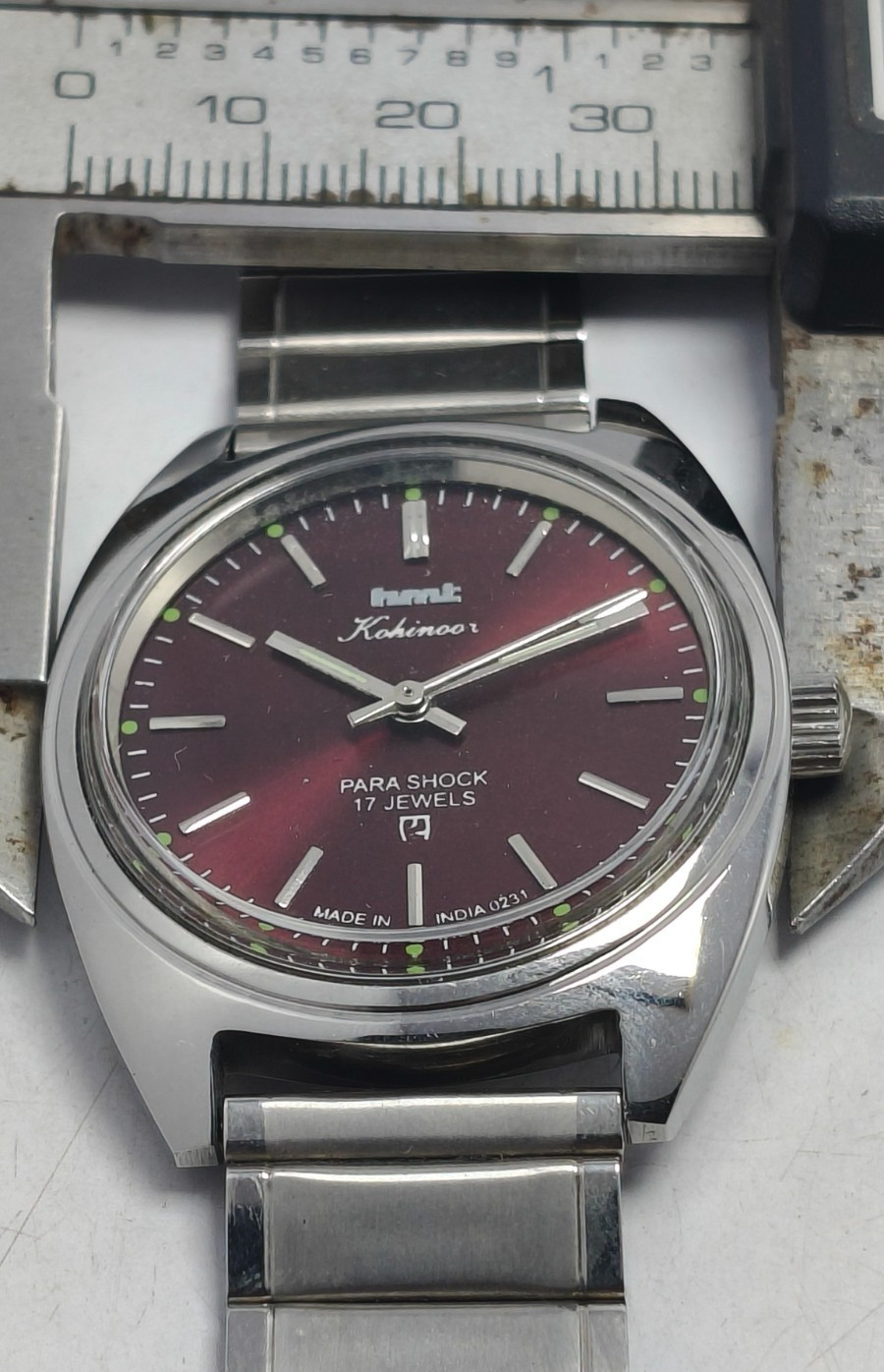HMT Kohinooor 17J Hand Winding Wrist Watch For Men’s In Working Condition