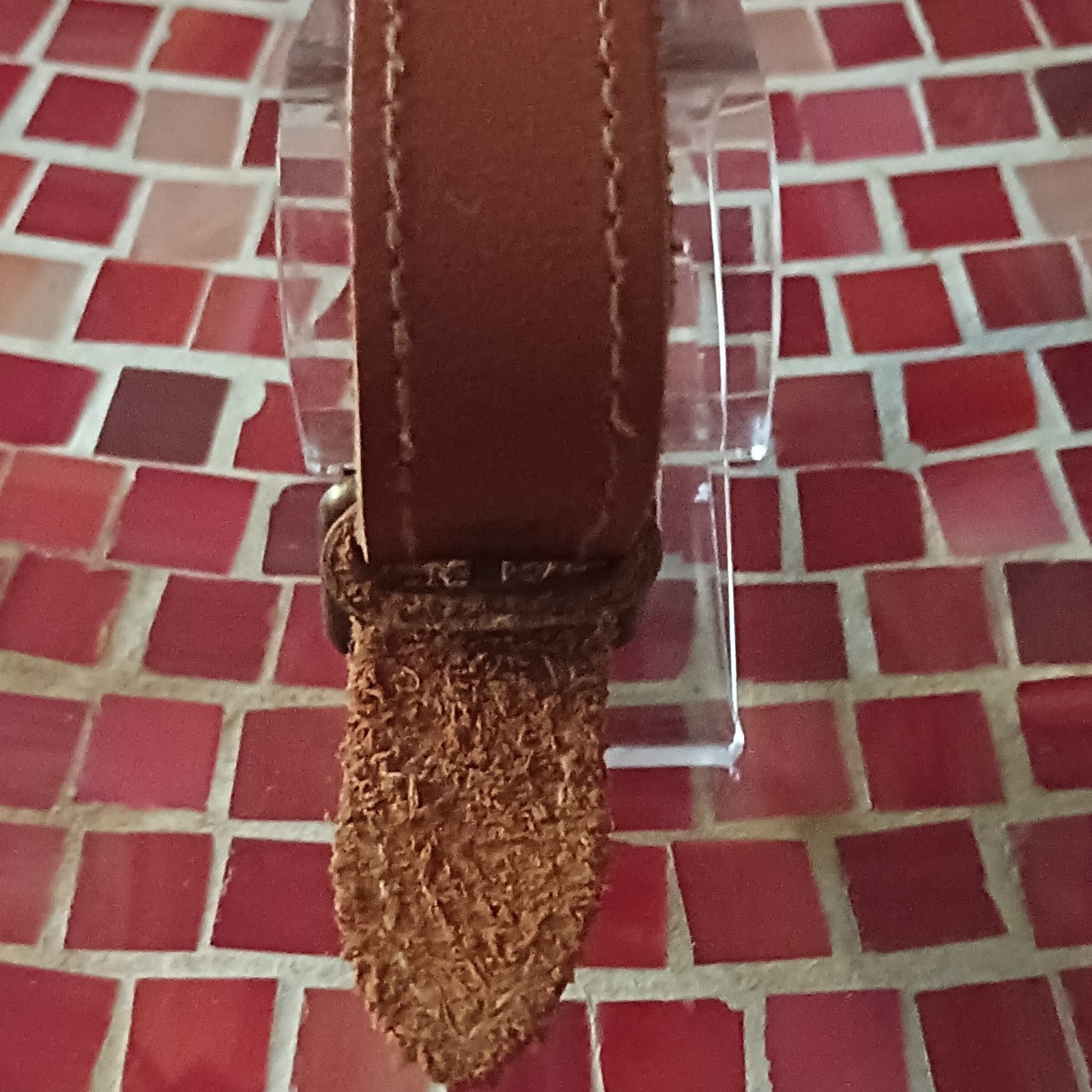 Ailang Men’s Square Gold Tone Quartz Watch Black Dial Brown Leather Strap Date