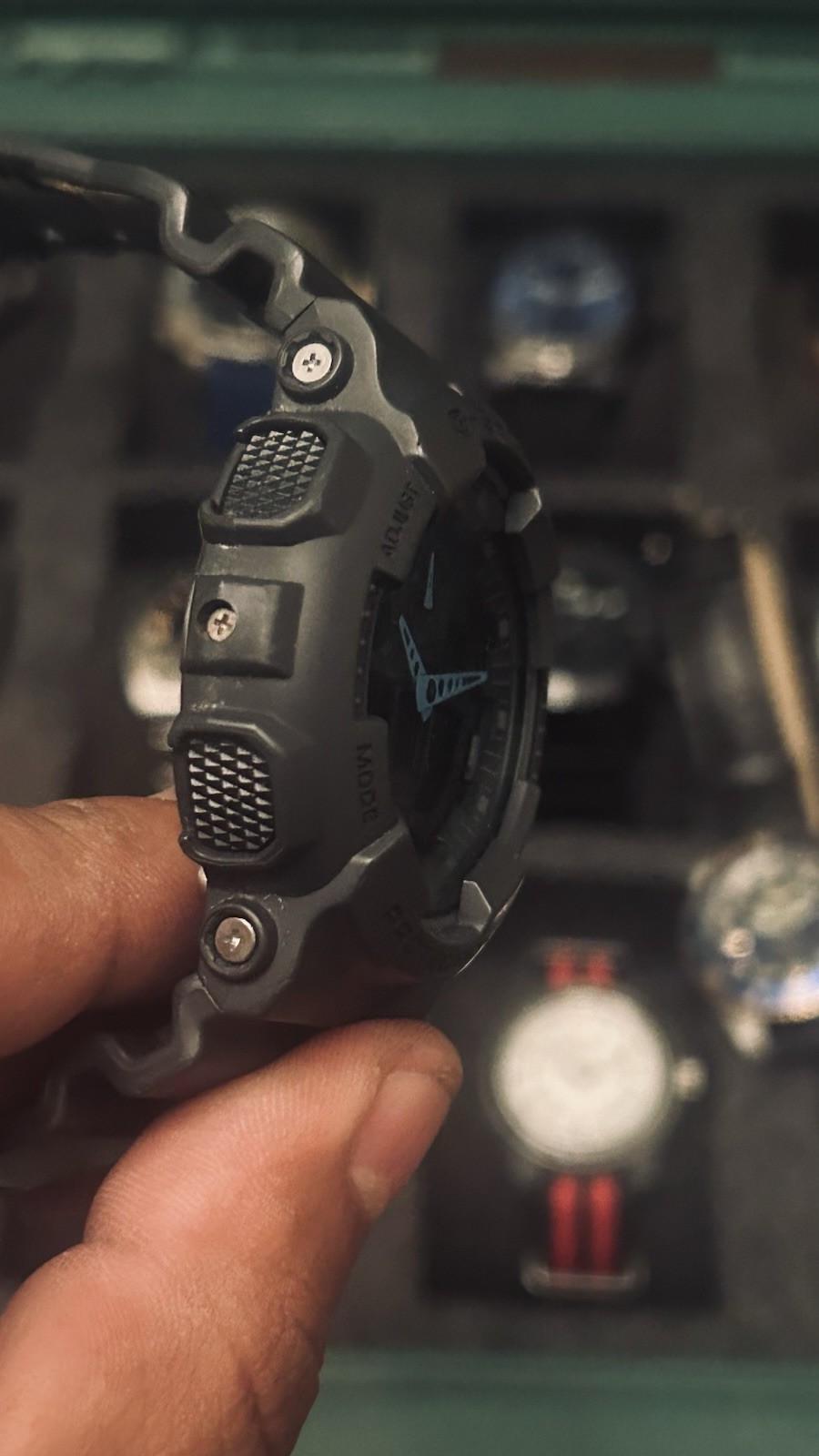 Casio G-SHOCK GA-100C Analog-Digital Quartz 55mm Black Resin 200m