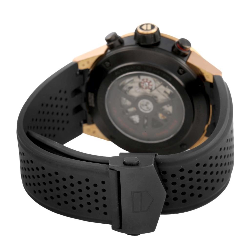Tag Heuer Carrera Skeleton Titanium Rose Gold PVD Mens Watch CAR2A5B