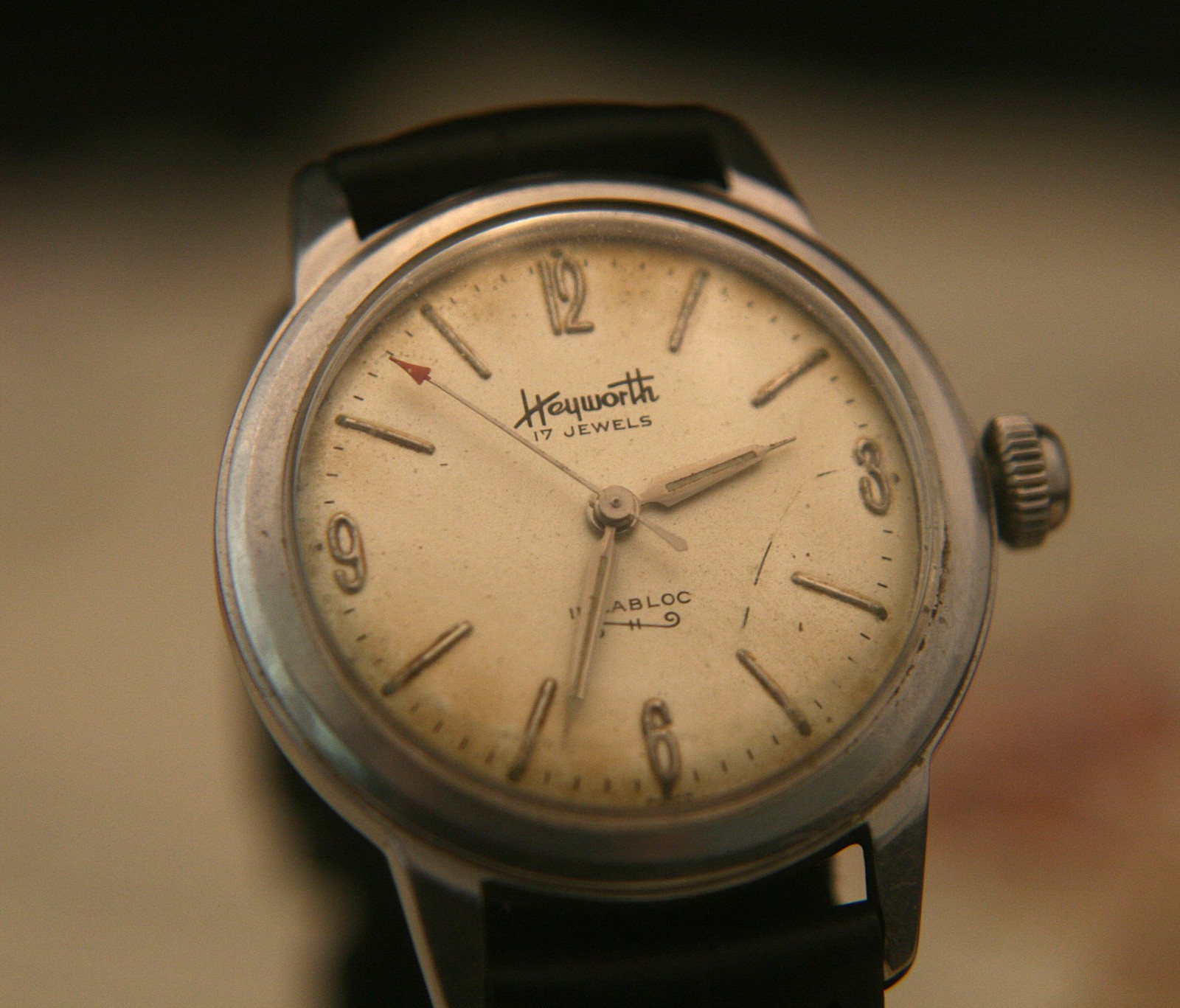 Men’s 1950’s vintage Heyworth 17 jewel Swiss incabloc wristwatch, running well
