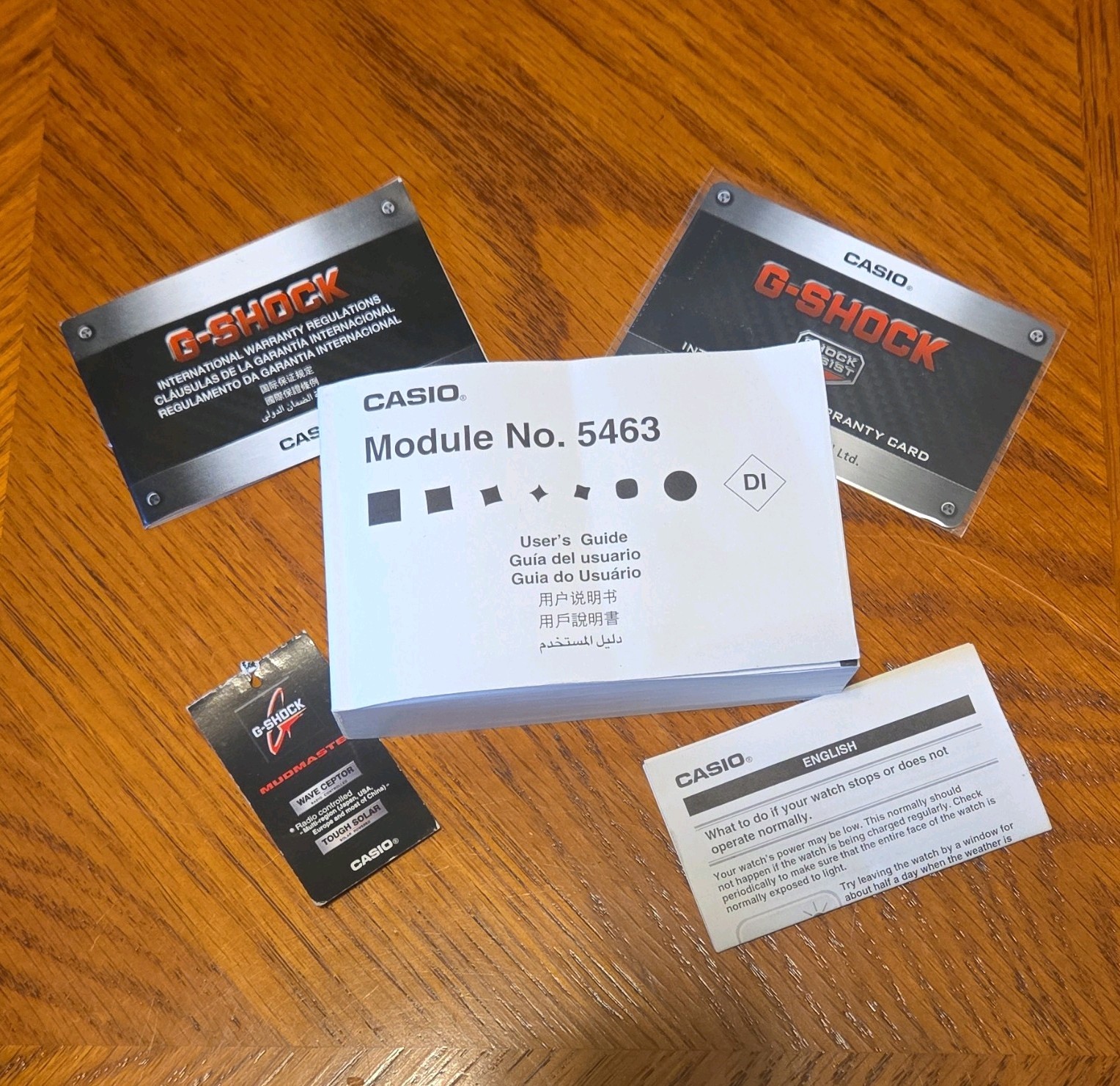 Casio G-SHOCK Mudmaster Analog/Digital Quartz 200m Black Resin Left-Hand w/Box