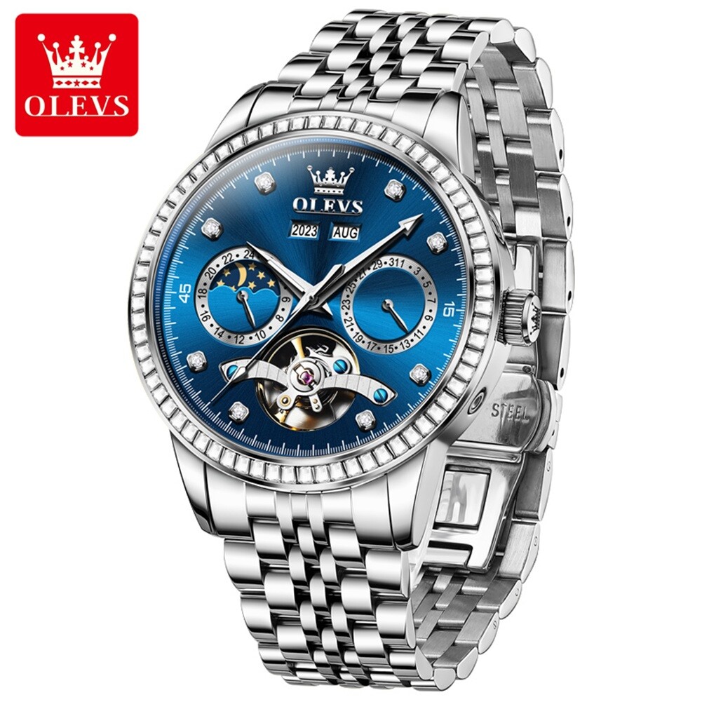 OLEVS Automatic Mechanical Waterproof Luminous Watch Date Men’s Wristwatch