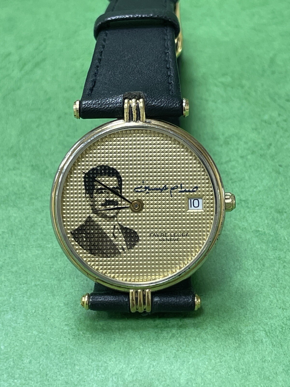 SWISS FAVRE LUBA President Saddam Hussein Iraq Gold Dial 31 Watch R12