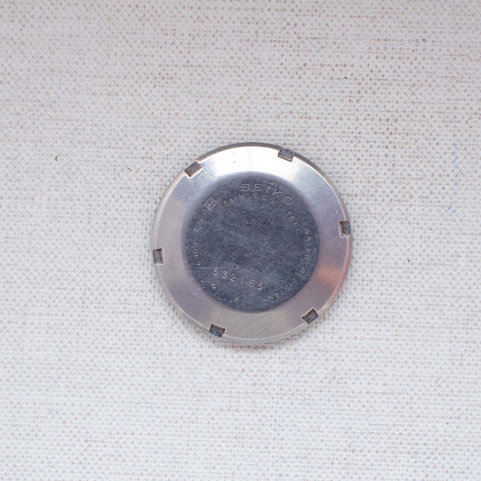 Vintage Seiko 5 Auto 6309-7320 Sunburst Silver Dial TV Case Day/Date Watch MINT