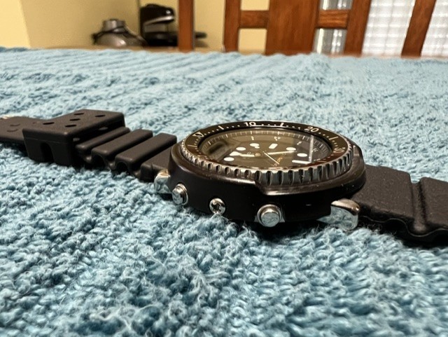 Seiko H558-5000 Arnie Ana-Digi Men’s Black Dive Watch – AMAZING CONDITION!!!