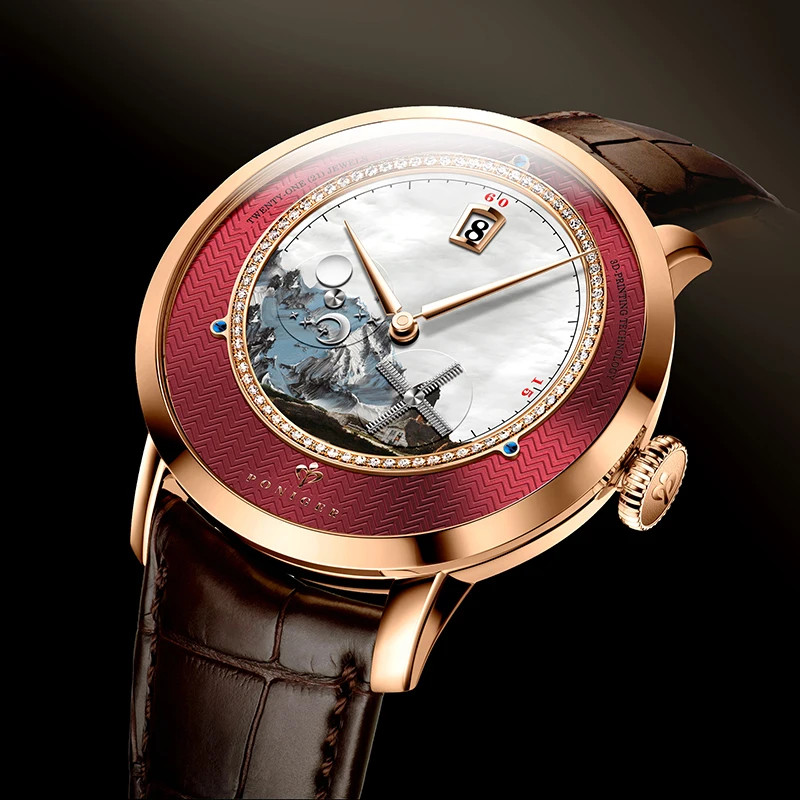 PONIGER Men’s Luxury Watch Automatic Mechanical Watch Waterproof Original Watch