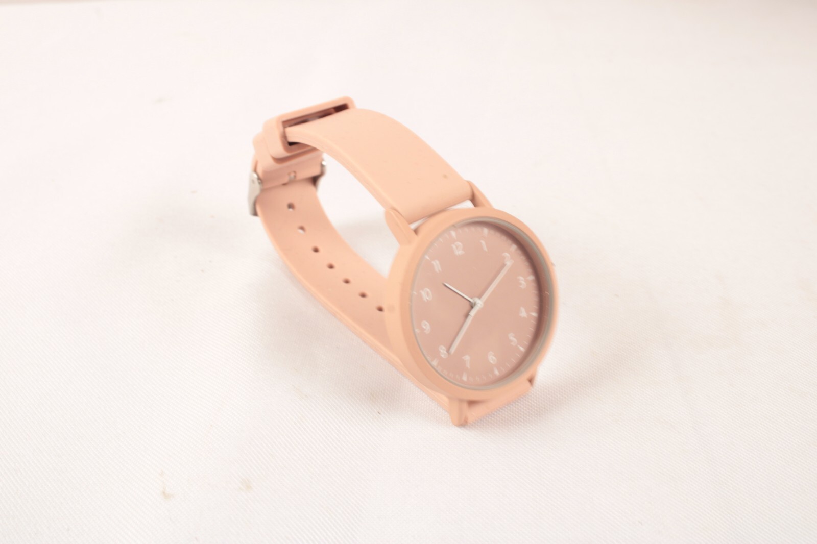 Unisex Adults Accutime Watch Pink Stainless Steel Case Japan Movt WORKS