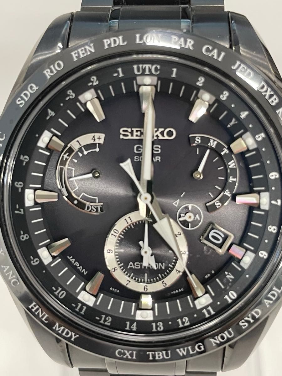 Seiko Astron SBXB049 GPS Solar Titanium Watch Used