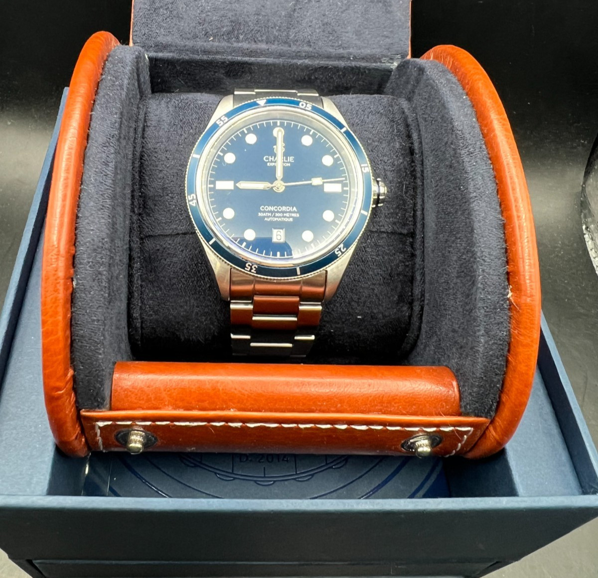 Charlie Concordia Expedition Dive watch Automatic Antarctic Blue 40mm