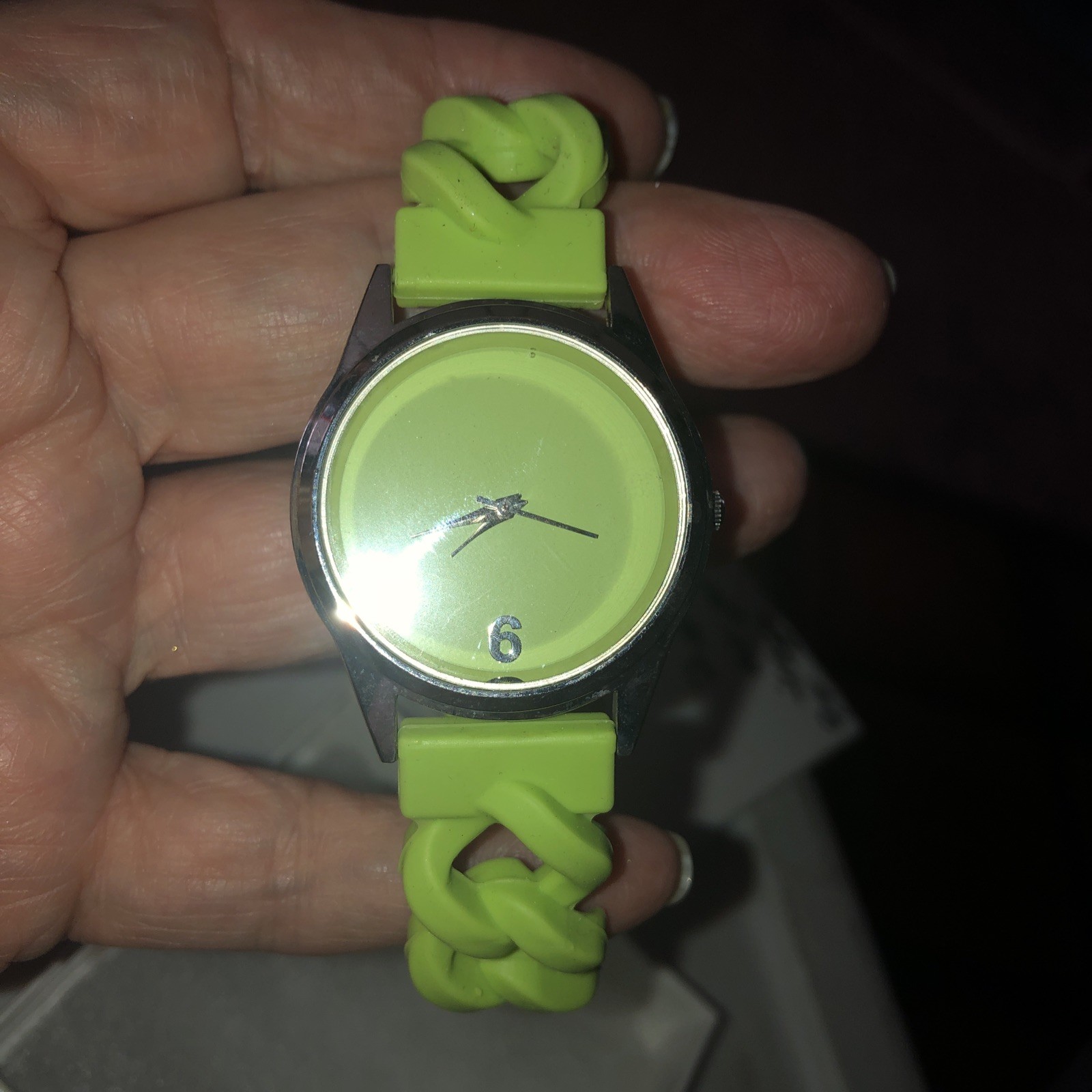 Green Stretch Watch One Size New