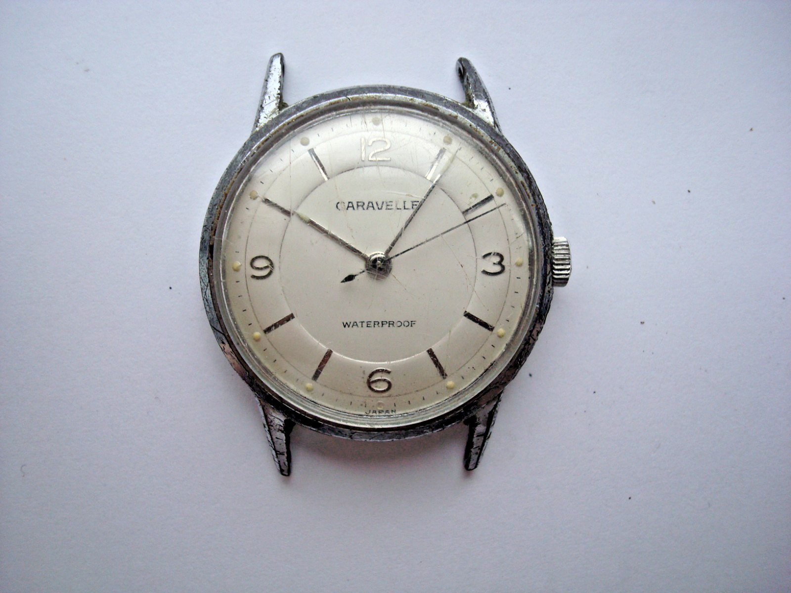 Vintage Caravelle M0 Mens Unisex Watch Manual Wind Up Waterproof Japan for Parts