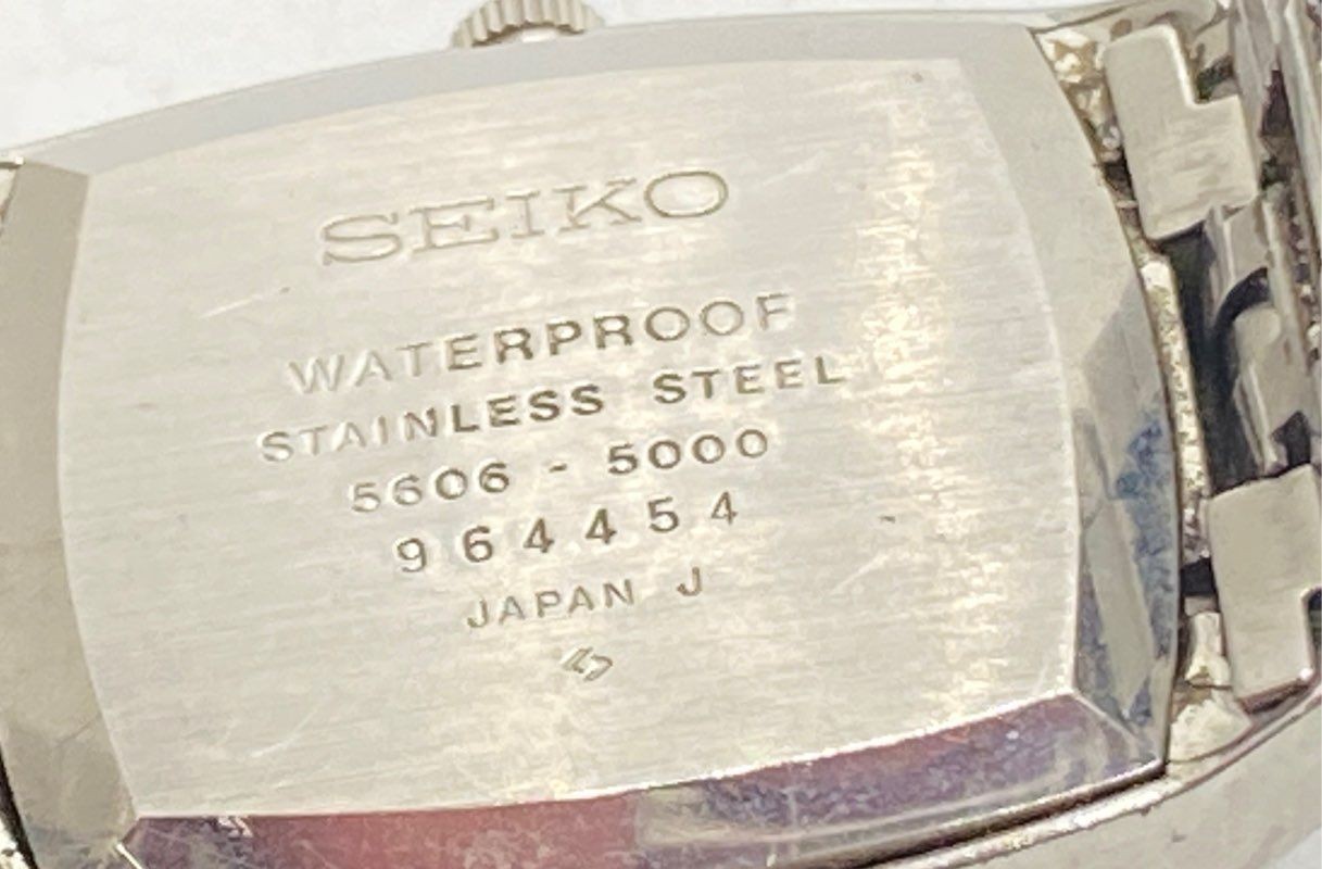 Vintage Seiko 5606-5000 Automatic 25 Jewels Stainless Steel Day Date Watch