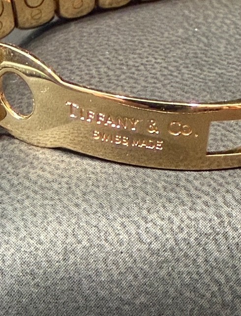 Tiffany & Co. Tesoro 18K Gold Diamond Bezel Ladies Watch