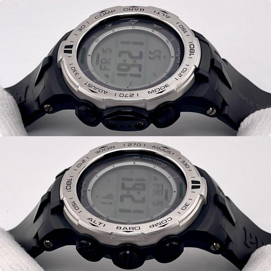 Operating Rare Casio Pro Trek PRW 3100 Barometric Altitude Direction Watch