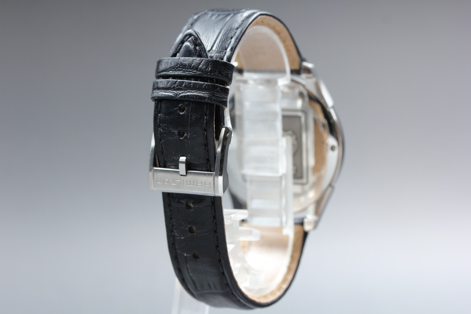 [Near MINT] Hamilton Jazzmaster H384110 Gray Dial 39mm Quartz Men’s Watch