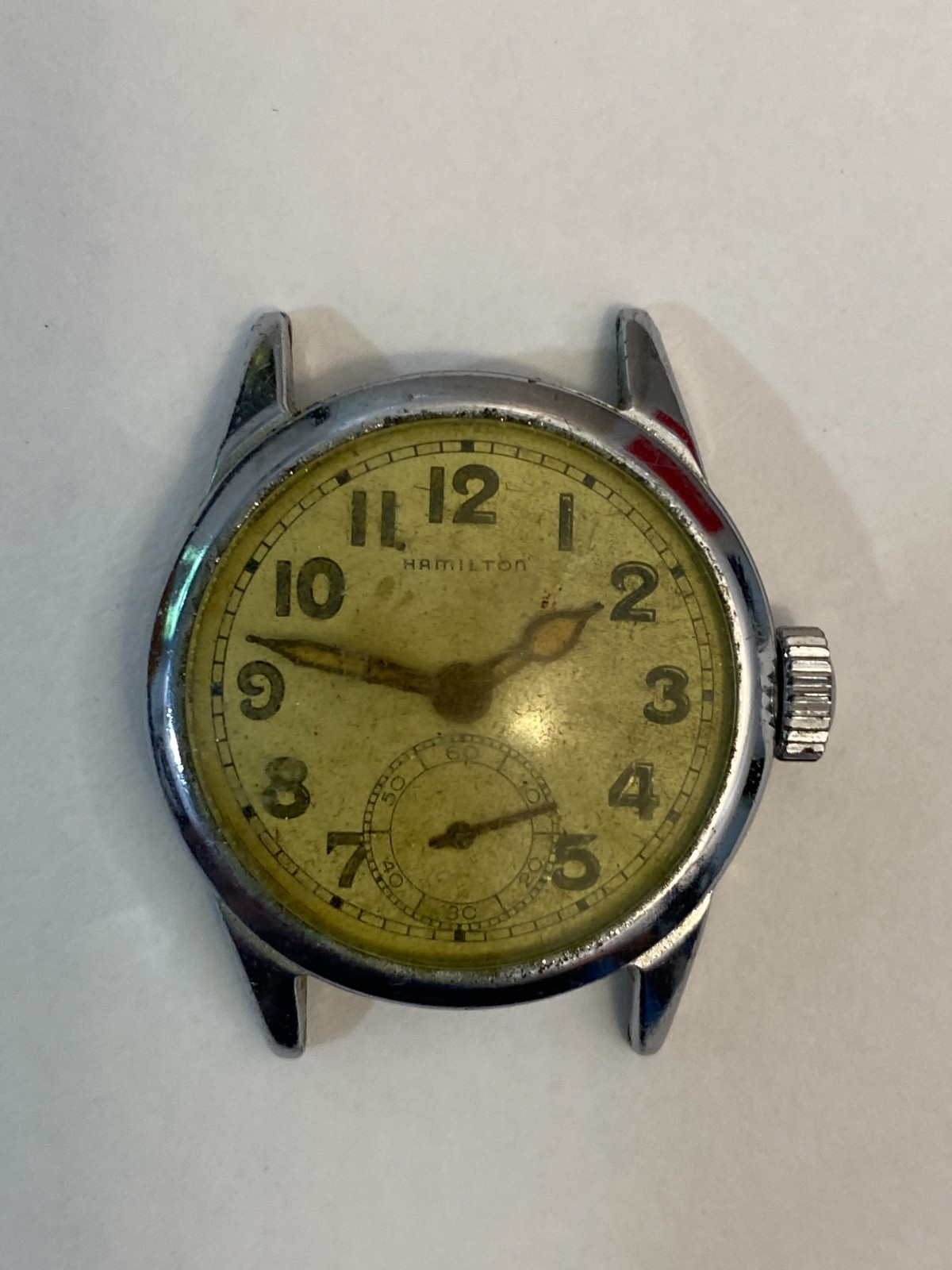 WWII Hamilton 987A ORD DEPT US Army Military Watch OD-23525 17J Parts Vintage