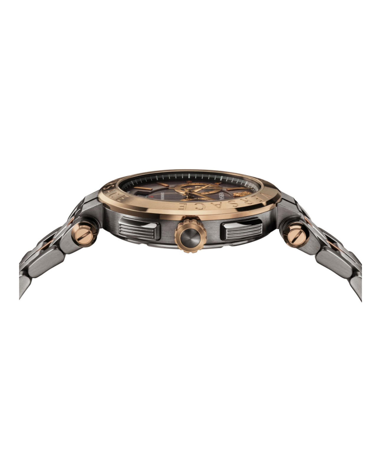 Versace Mens Bronze 45mm Bracelet Fashion Watch