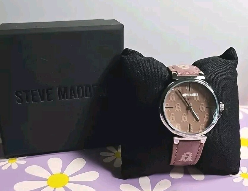 Steve Madden Women’s Dual Colored Dark Brown and Light Brown Watch NWB