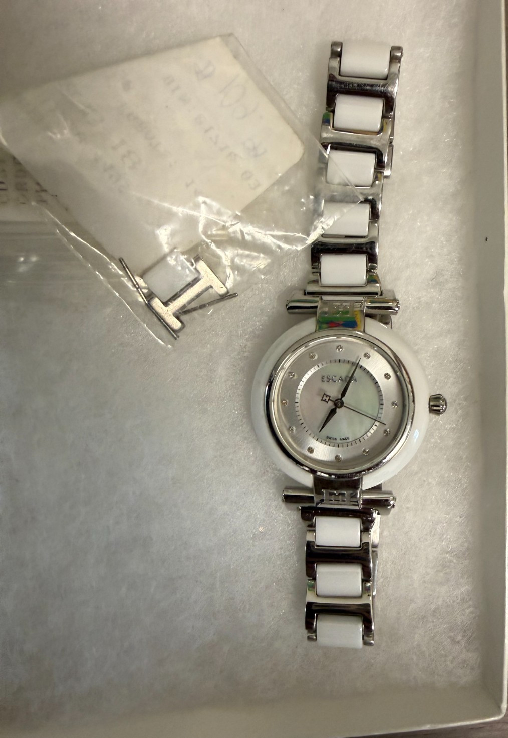 Escada Lauren E2130000 Swiss Made White Ceramic Women’s Watch