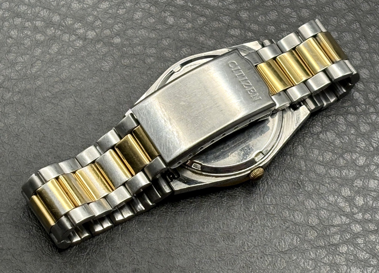 Citizen CQ Quartz Men’s Watch Two-Tone Black Dial Day-Date