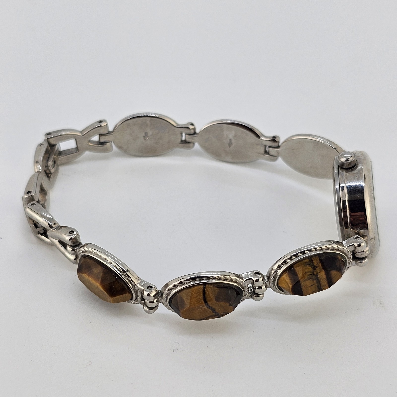 22mm Women’s Watch White MOP Dial Multicolor Bracelet Bands 7″ NEW Battery