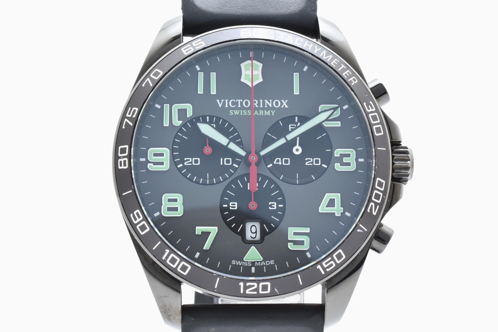 VICTORINOX 241891 FieldForce Sport Chrono Quartz Men’s Watch 42mm Grey Dial Box