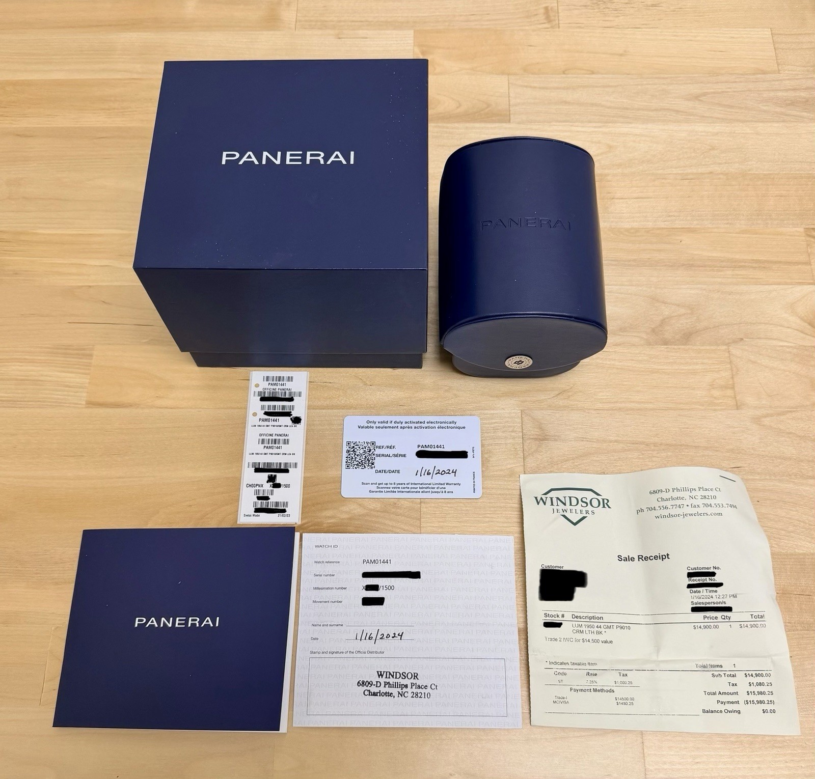 Panerai Luminor GMT Ceramic PAM01441 / PAM1441 with Box & Papers!!