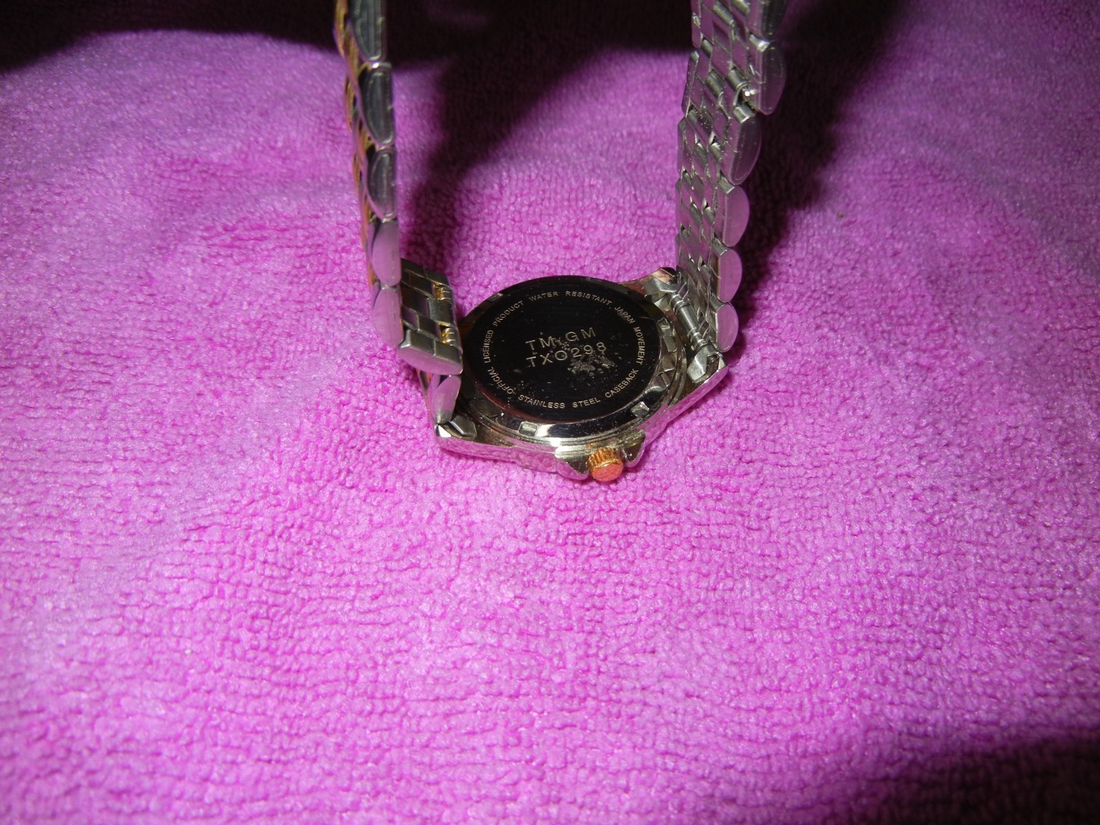 Corvette 50th Anniversary Quartz gold and chrome Band Analog Watch w/ Box