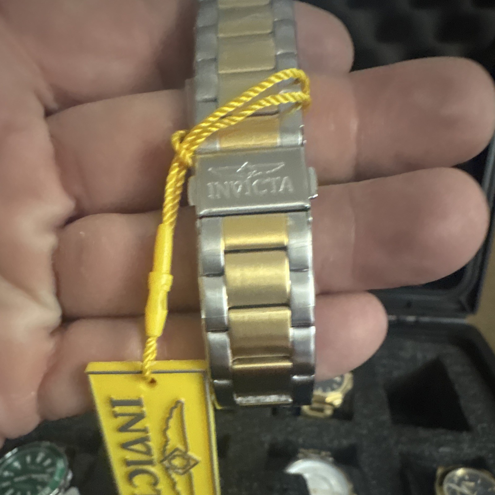 Invicta Ocean Voyage Men’s Quartz Diver 40mm Gold Dial Two-Tone 50m 5 ATM