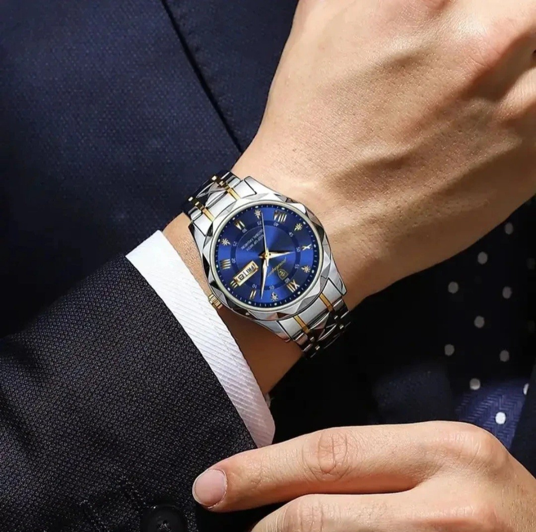 Reloj Elegante para hombre resistente al agua, fecha luminosa reloj de negocios