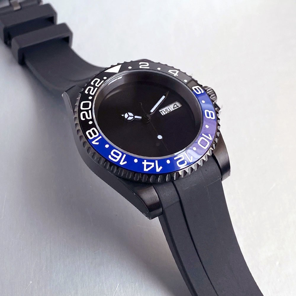 Sterile NH36A Diver Automatic Men Watch 40mm Black PVD 200m Waterproof Sapphire