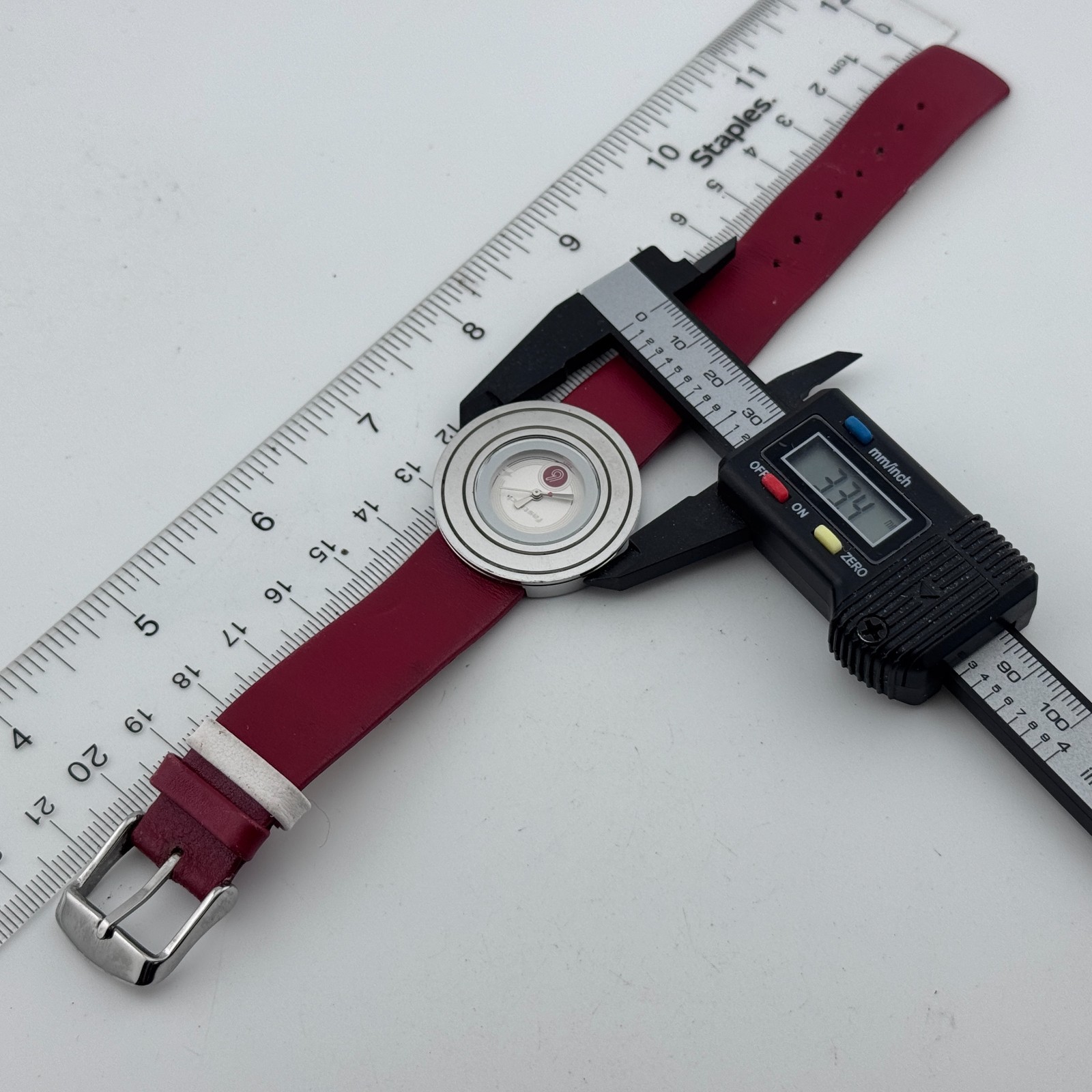 Vintage Fastrack India Quartz Watch Unisex 30m Silver Leather Analog New Battery