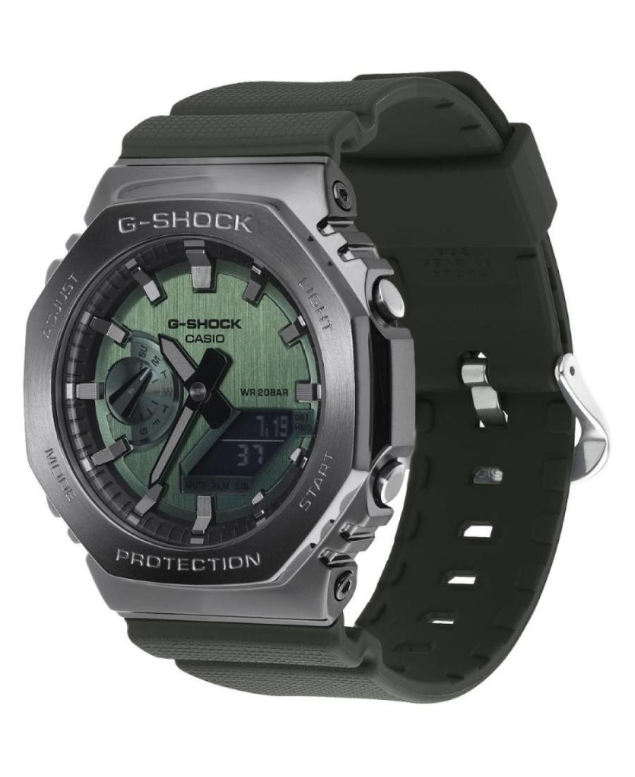 CASIO Men Digital Quartz Casual Watch Classic Dress Green Dial Waterproof Round