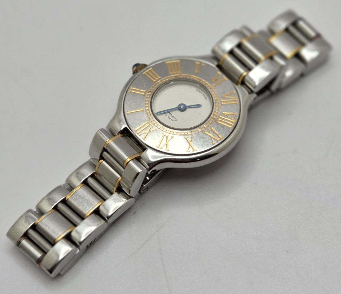 Cartier Must De Cartier 21 Ref 1340 Two Tone ladies quartz Watch full set works
