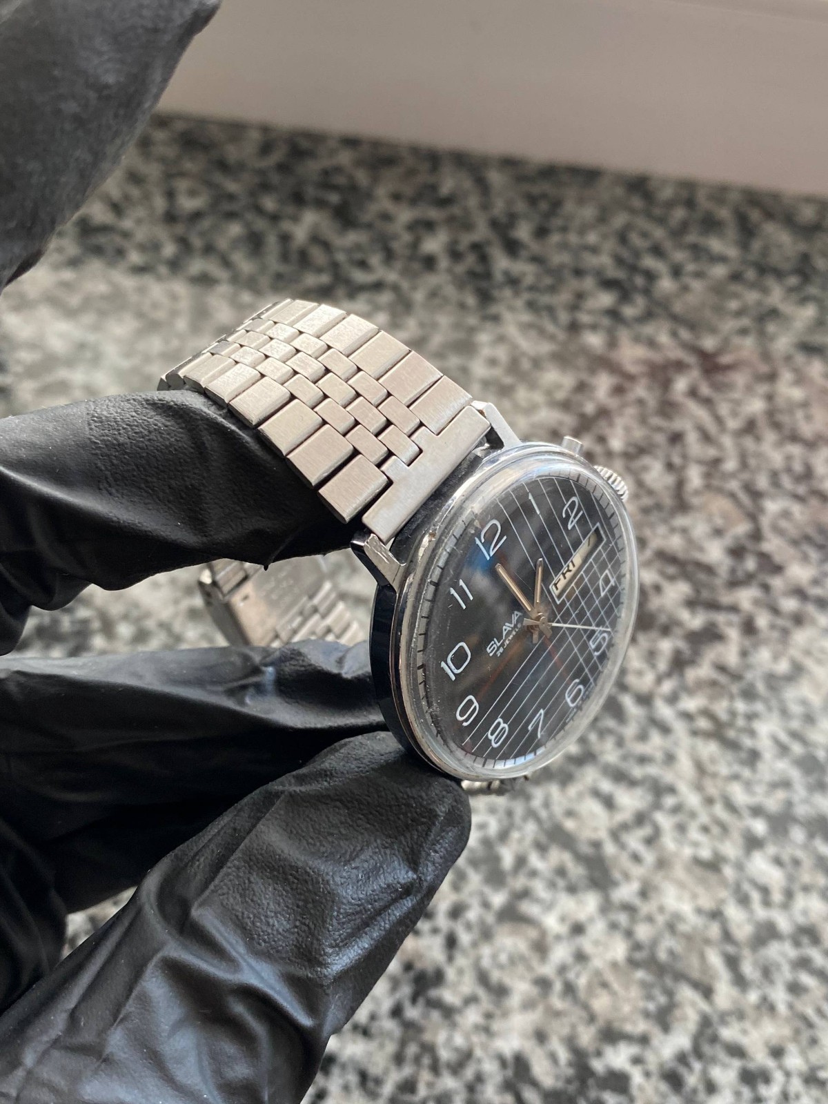 Vintage Slava Watch Soviet mechanical Original Wristwach 26 jewels Rare
