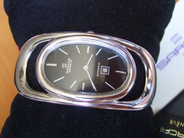 FABULOUS NOS 70’S SARCAR CURVEX AUTOMATIC LADIES WATCH + INT GUARANTEE *4248