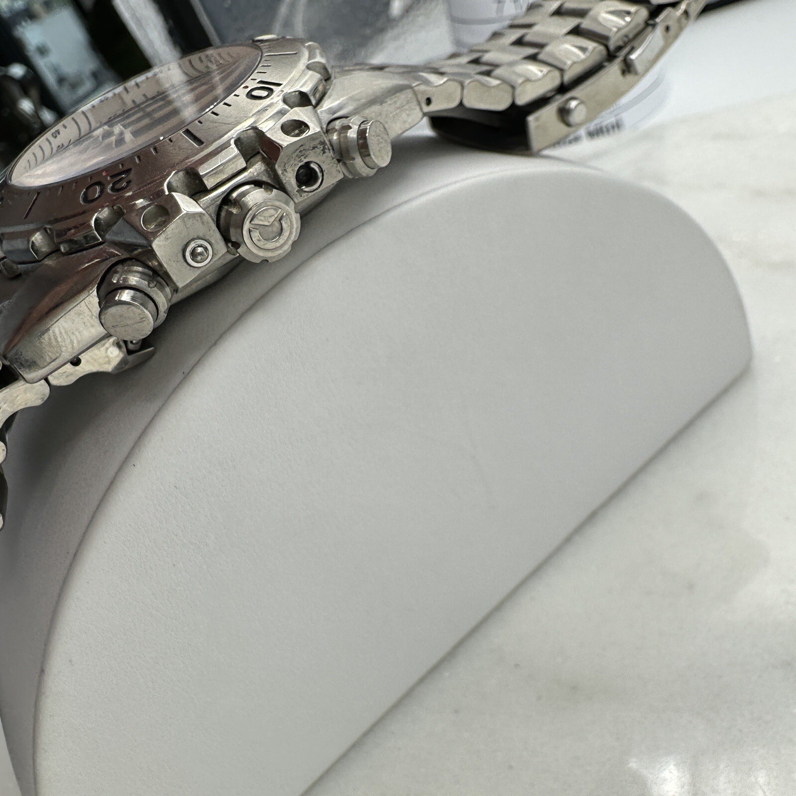 Sector Diver 600 G. Chronograph 200M Titanium 44mm, Wrist Sz. 6.5” Working, READ