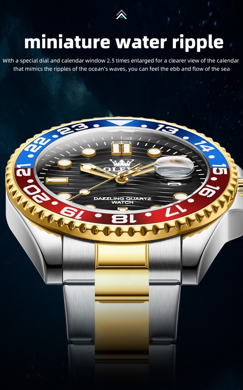 OLEVS 3610 Luminous Japan Movement Luxury Classics Male Gifts Quartz Wristwatch