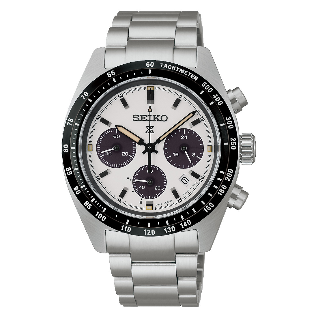 Seiko Prospex Solar Chronograph 39mm White Dial Watch SSC961