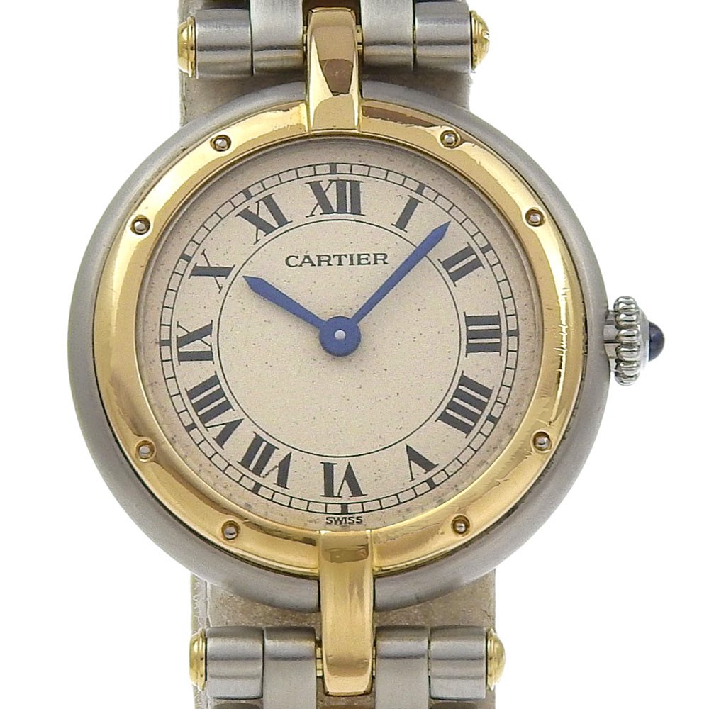CARTIER PANTHERESM 1 Row Watches 84084242 cal.157 whiteDial Stainless Stee…