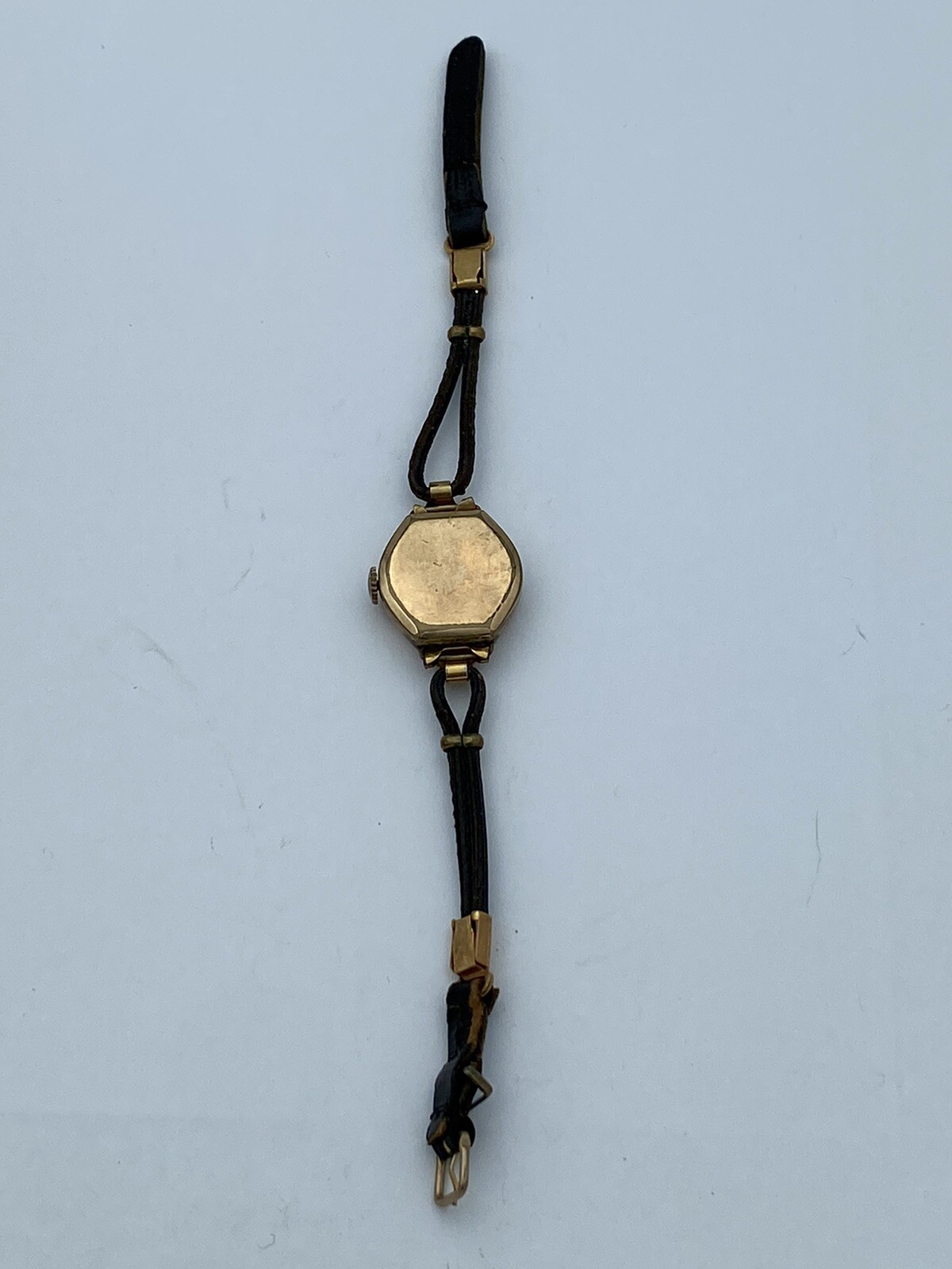 Vintage Watch No Makers Mark 1940s WWII? Walz Gold Double Case