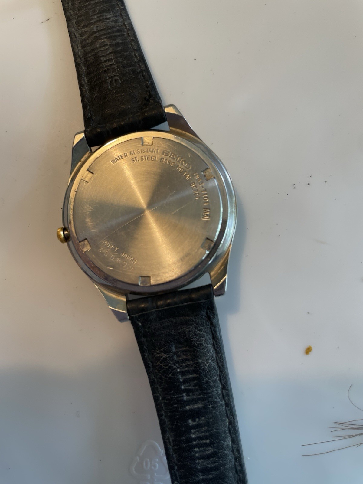 Vintage Seiko Sport 7N43-7101 Quartz Day/Date Analog watch Two-Tone