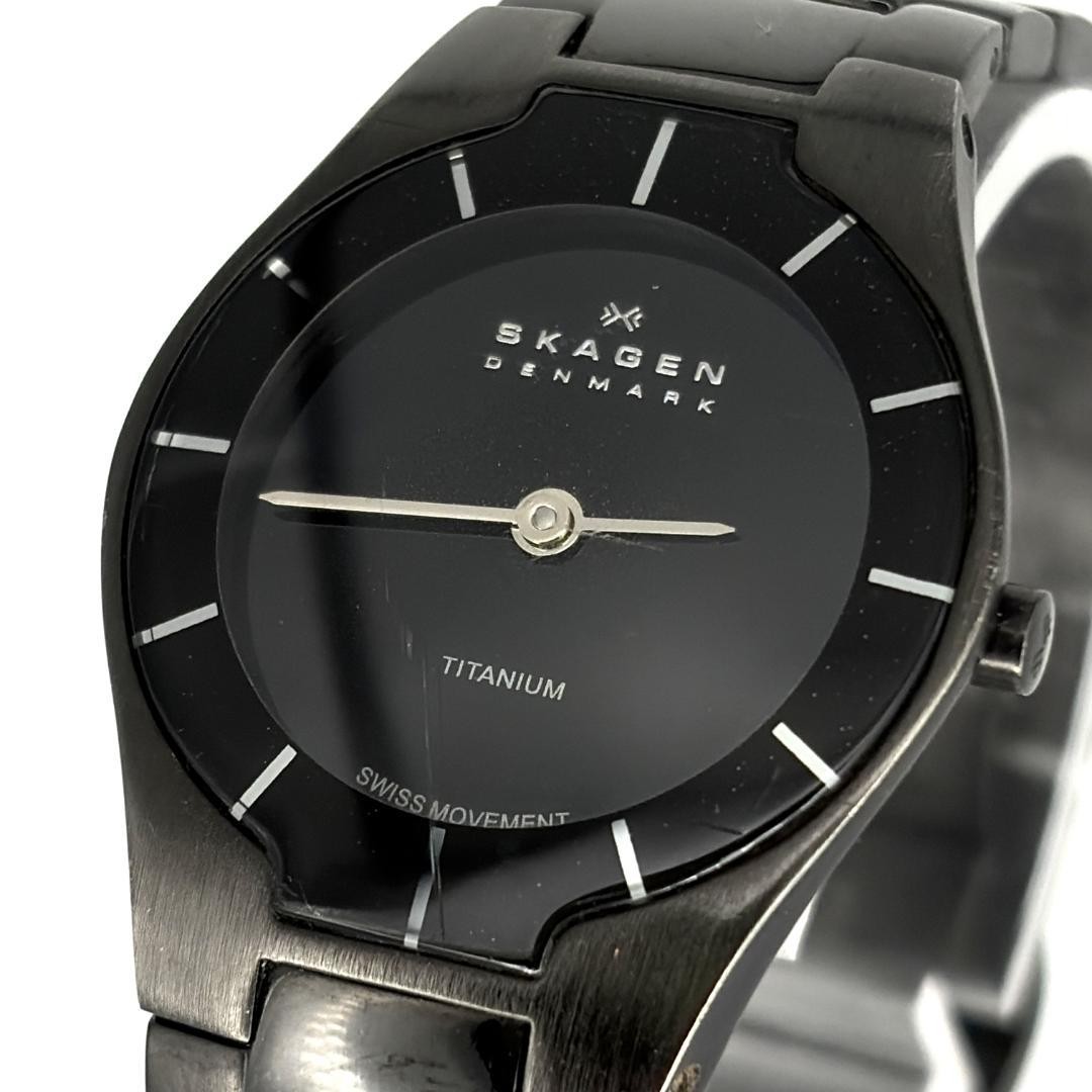 Skagen 0125-2280 Quartz Black Dial Women Wristwatch