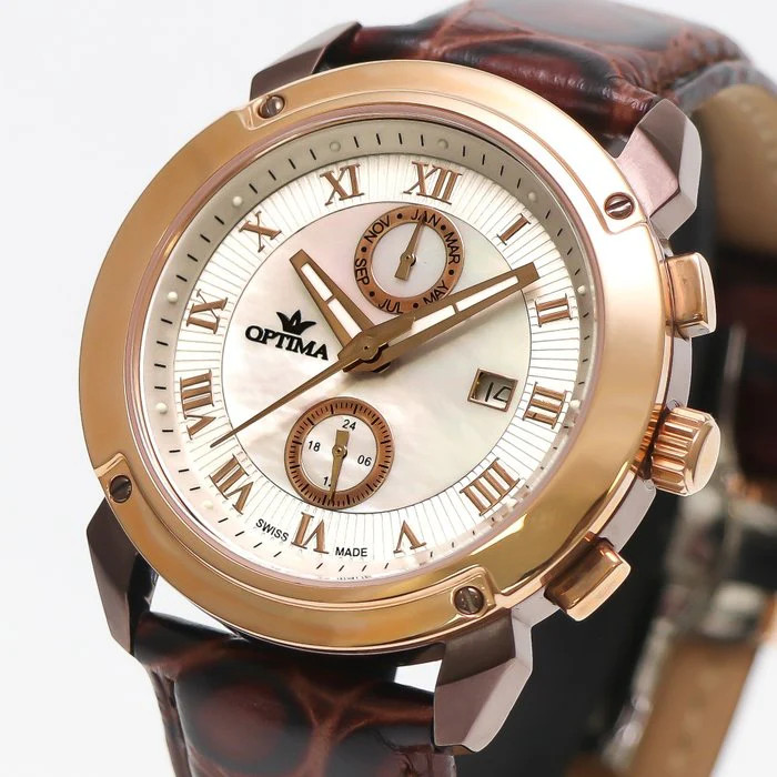 Optima – Swiss Dual Time – OSC241-CRL-7 Quartz 43mm OSC241 30 m (3 ATM / 100