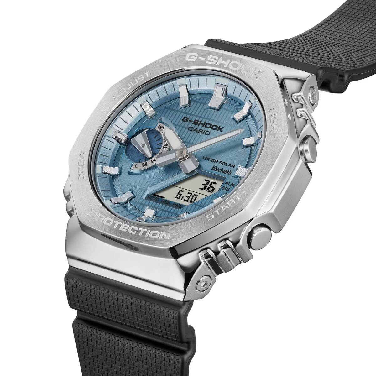 CASIO Casio G-SHOCK G-Shock Tough Solar Mobile Link Black x Silver x Light Blue